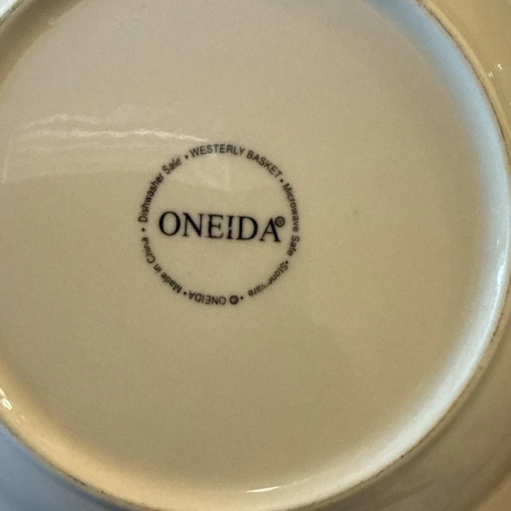 Oneida Westerly‎ Basket Rimmed Soup Pasta Bowls Bowl 9 Inch Vintage Set Of 5
